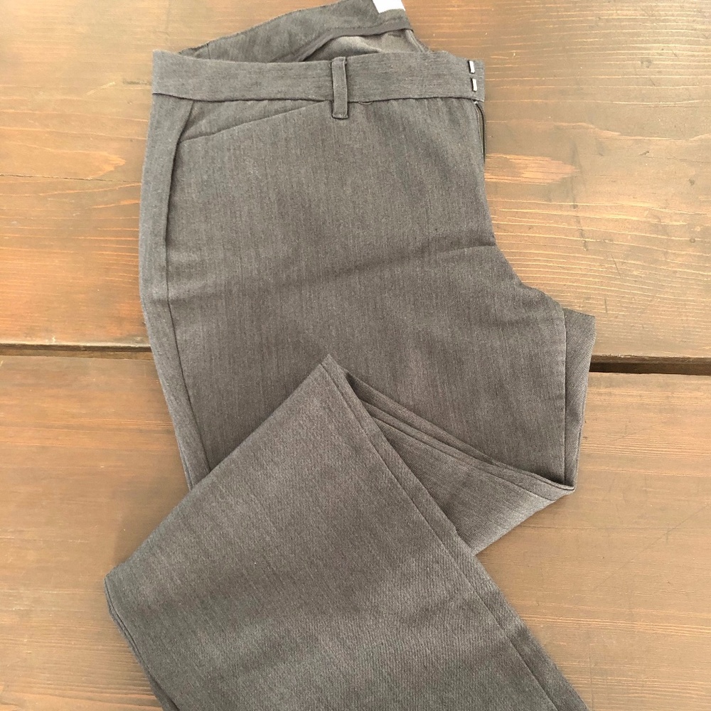 O.N. Grey Dress Pant, Petite Boot-cut